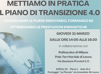 METTIAMO IN PRATICA IL PIANO DI TRANSIZIONE 4.0 - Warrant