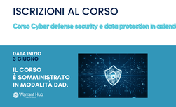 Corso Cyber defense security e data protection in azienda - Warrant