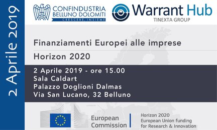 Finanziamenti Europei alle imprese - Horizon 2020 - Warrant