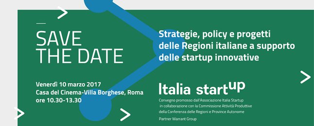 Strategie, policy e progetti delle Regioni italiane a supporto delle startup innovative - Warrant Strategie, policy e progetti delle Regioni italiane a supporto delle startup innovative - Warrant