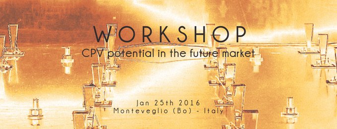 ECOSOLE closing workshop on "CPV potential in the future market" - Warrant ECOSOLE closing workshop on "CPV potential in the future market" - Warrant