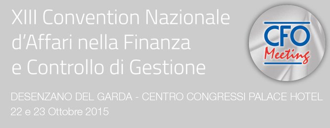 CFO Meeting - XIII Convention Nazionale d'Affari nella Finanza e Controllo di Gestione - Warrant