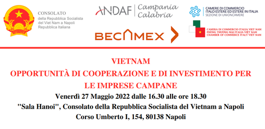 VIETNAM  OPPORTUNITÀ DI COOPERAZIONE E DI INVESTIMENTO PER  LE IMPRESE CAMPANE - Warrant